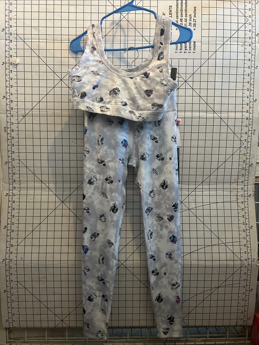 Wear It To Heart W.I.T.H. Reversible Top & Bottom Geode Workout Set